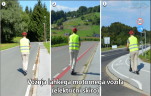 Pravilna vožnja z e-skirojem