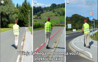 Pravilna vožnja z e-skirojem