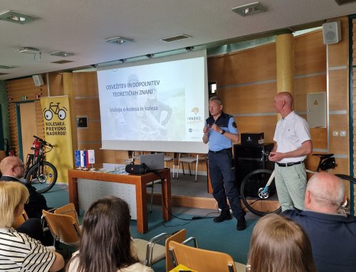 Preventivne delavnice za starejše e-kolesarje in kolesarje
