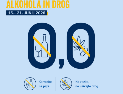 Alkohol in droge za volanom: naj poletja ne zaznamuje tragična novica